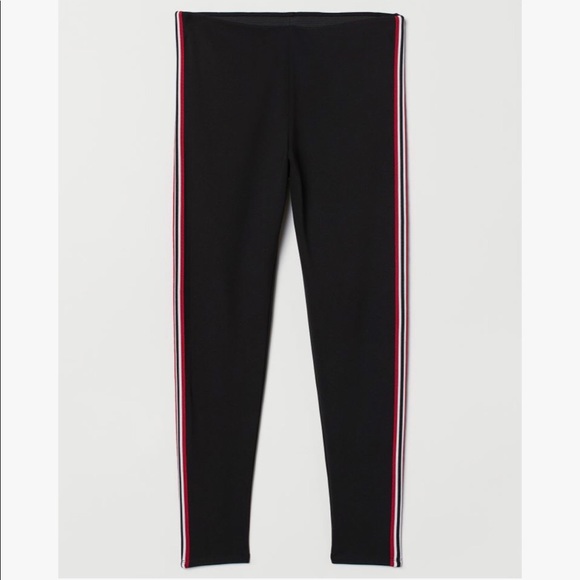 h&m side stripe leggings